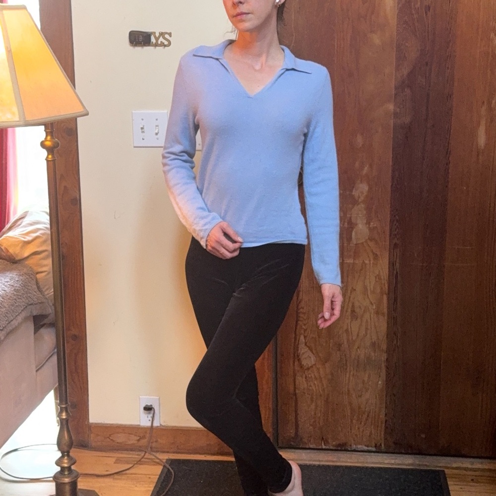 Light Blue Cashmere Sweater